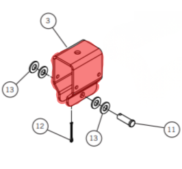 0311-863624 Aero (OEM) Easy Cover Bracket Linkage 40Ft - 48Ft Trailers